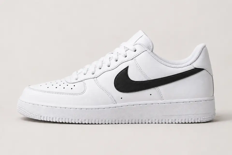 Air Force 1 Couple coloris noir, vue de profil