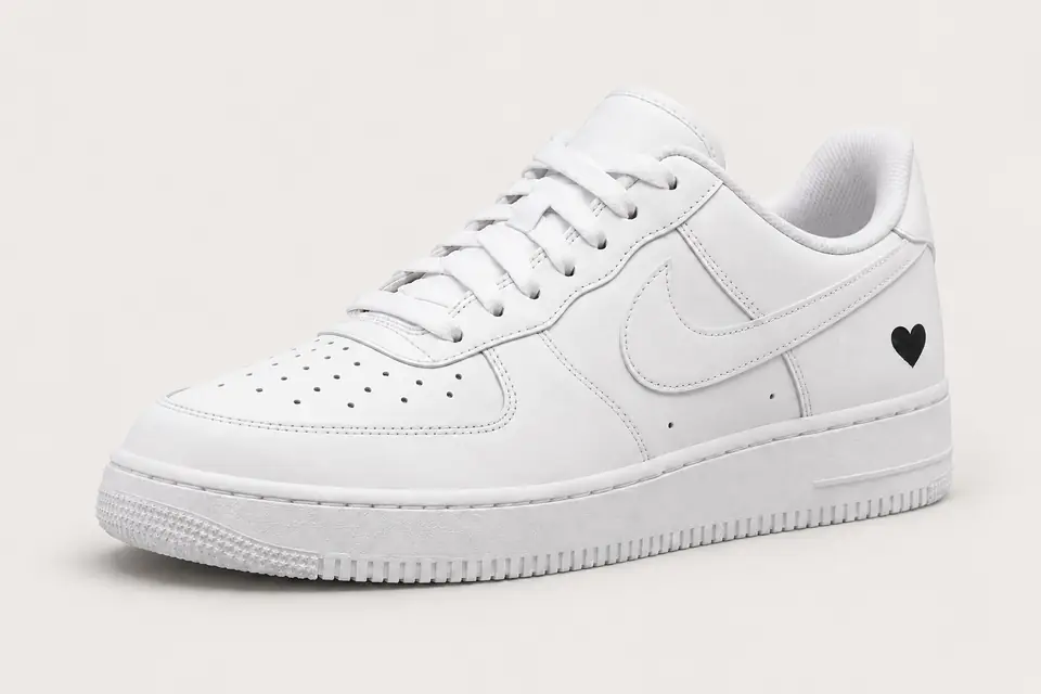 Air Force 1 Femme Love For All coloris noir, vue de trois quarts