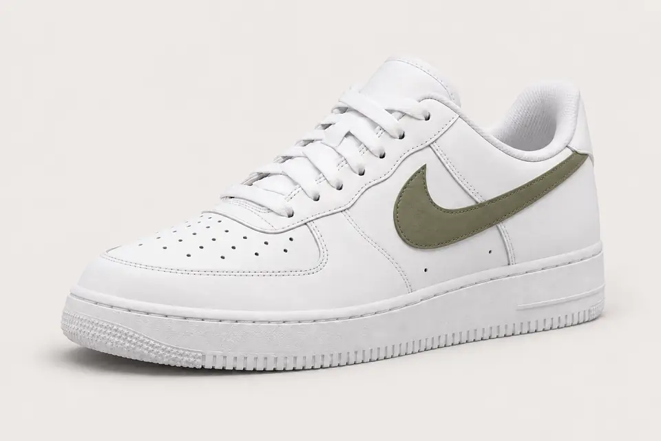 Air Force 1 Kaki Homme coloris kaki, vue de trois quarts