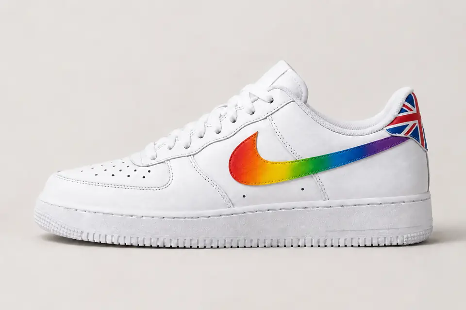 Air Force 1 London coloris multicolore, vue de profil