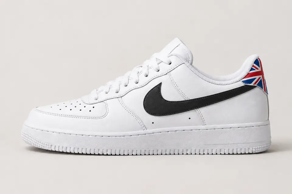 Air Force 1 London coloris noir, vue de profil