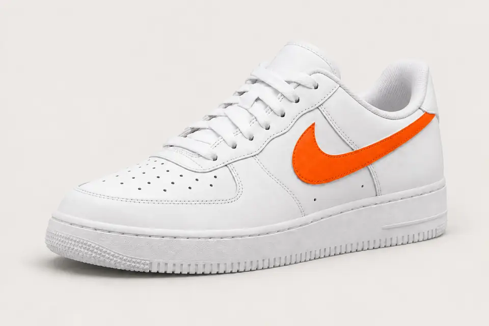 Air Force 1 Orange Homme coloris orange, vue de trois quarts