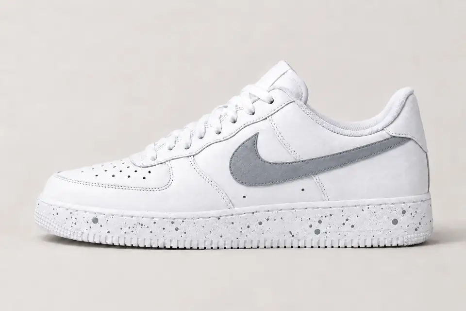 Air Force 1 Splash coloris gris, vue de profil