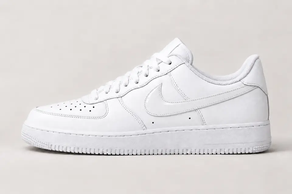 Air Force 1 Transparente coloris blanc, vue de profil