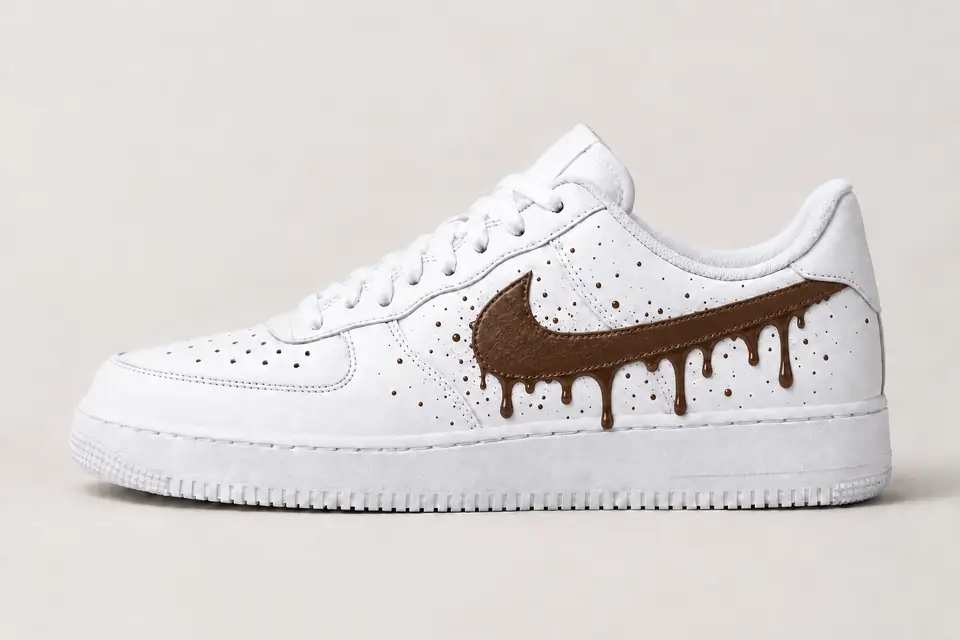 Air Force Bébé Garçon Drip coloris marron, vue de profil