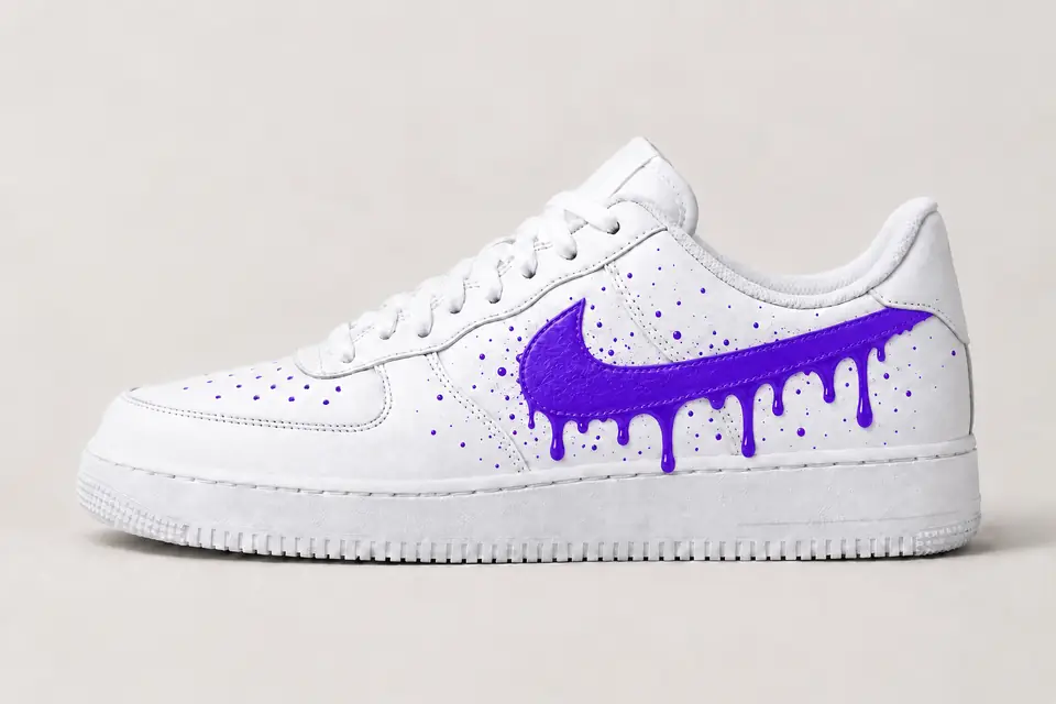 Air Force Bébé Garçon Drip coloris violet, vue de profil