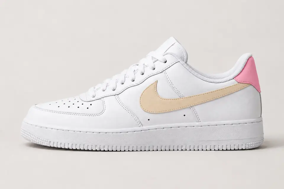 Air Force Beige Rose coloris beige, vue de profil