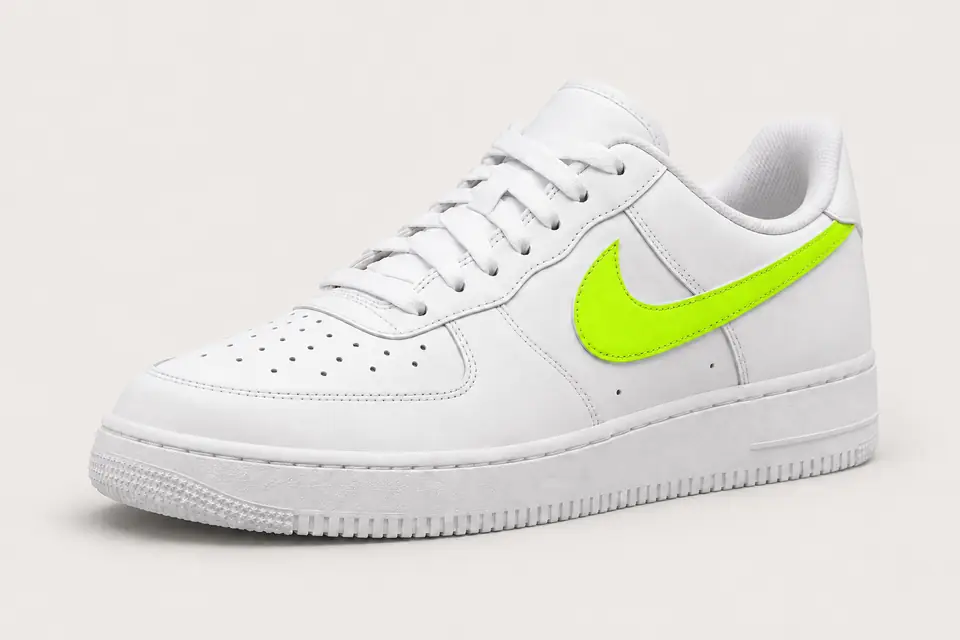 Air Force Fluo Femme coloris fluo, vue de trois quarts