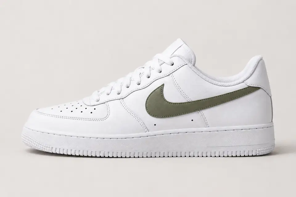 Air Force Kaki Femme coloris kaki, vue de profil