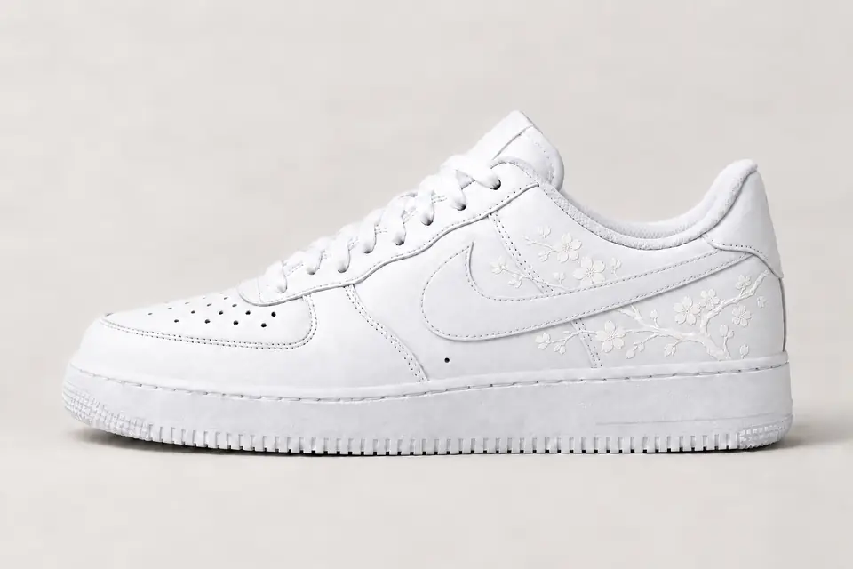 Air Force One Fleur de Cerisier coloris blanc, vue de profil