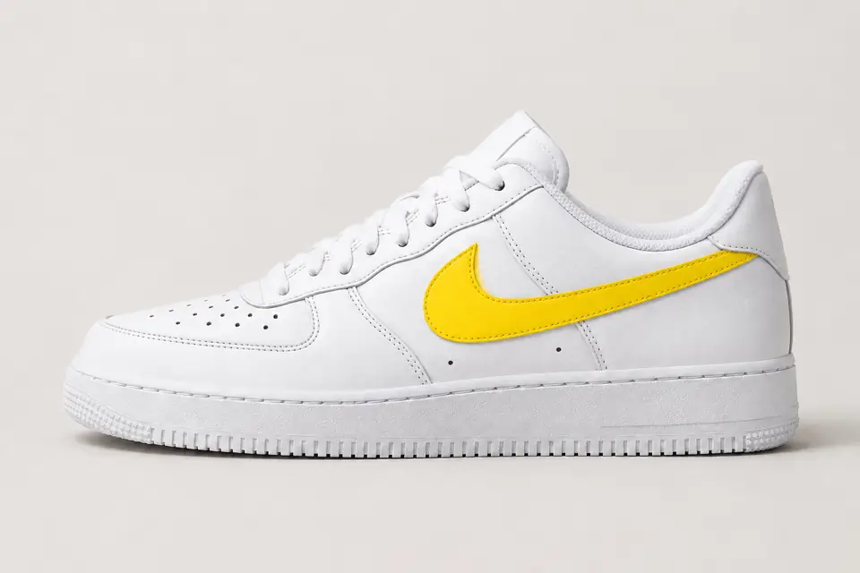Air Force One Jaune Femme coloris jaune, vue de profil