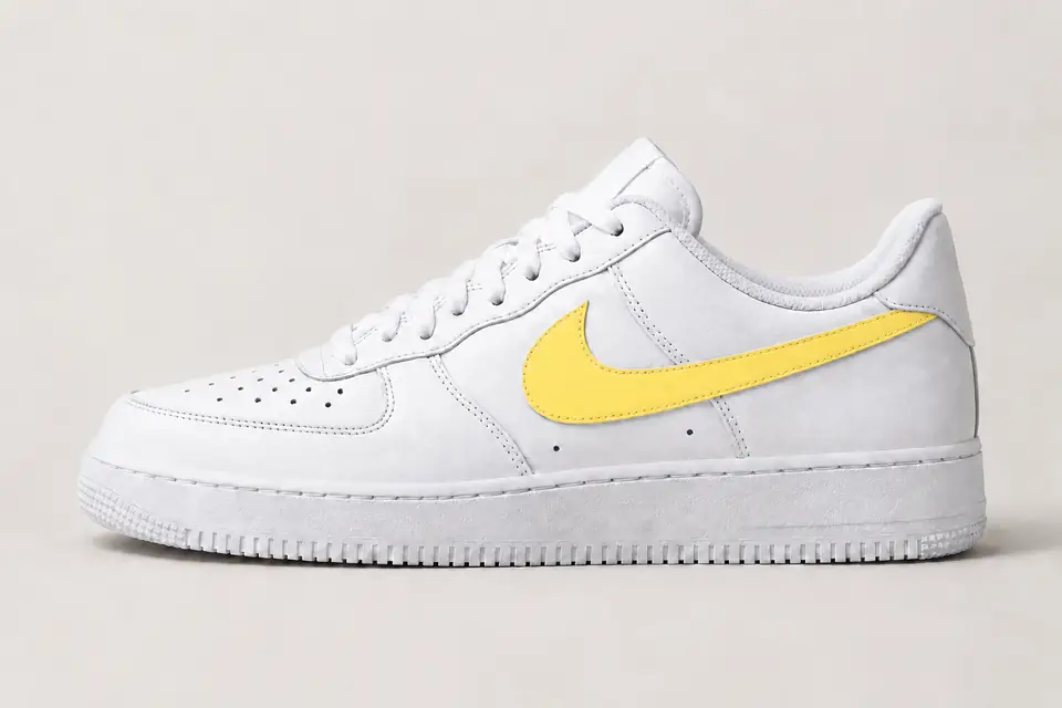 Air Force One Jaune Pastel Femme coloris pastel, vue de profil