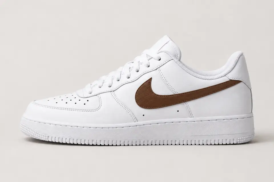 Air Force One Marron Femme coloris marron, vue de profil