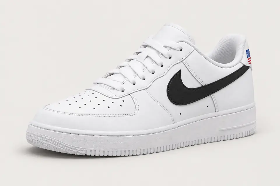 Air Force One USA coloris noir, vue de trois quarts