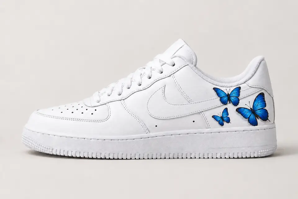 Air Force Papillon Bleu coloris bleu, vue de profil