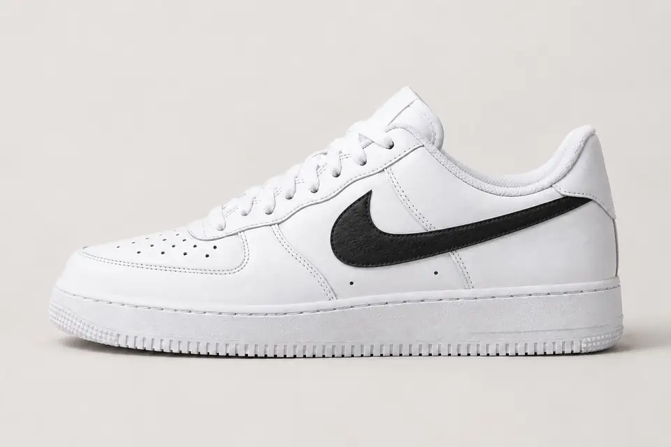 Différence Air Force 1 Homme et Femme coloris noir, vue de profil