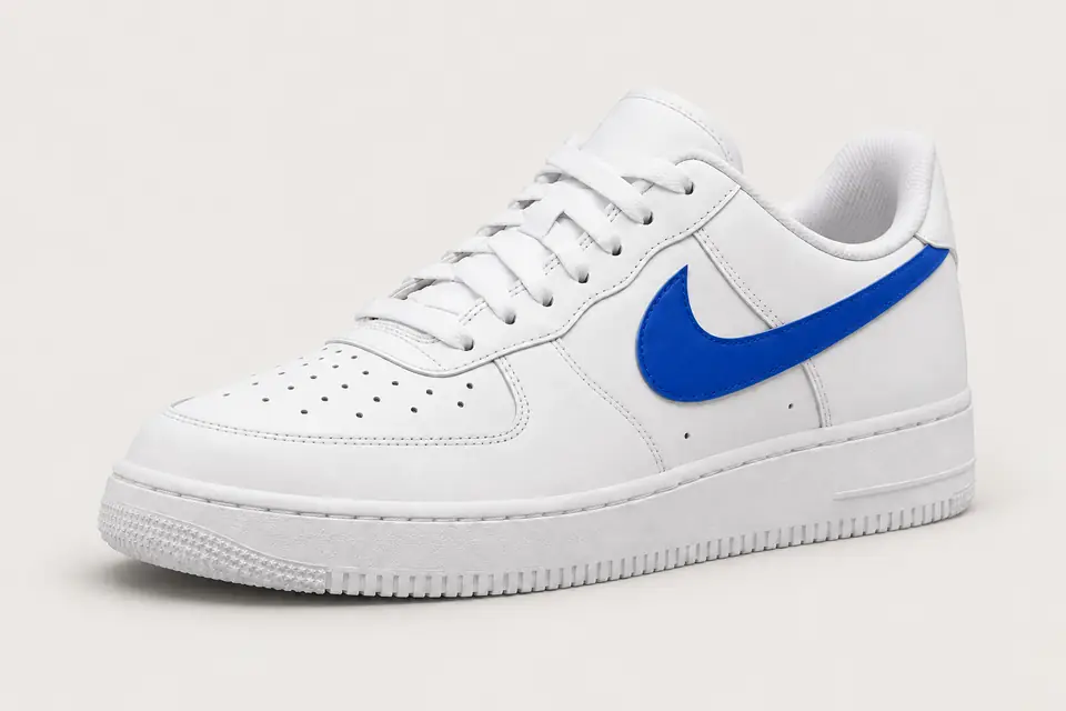 Nike Air Force 1 Femme Bleu coloris bleu, vue de trois quarts