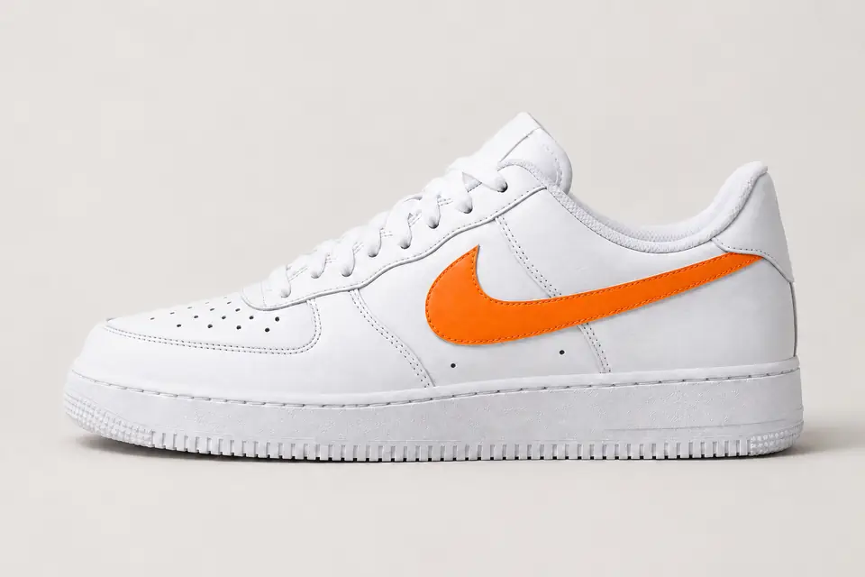 Nike Air Force 1 Femme Orange coloris orange, vue de profil